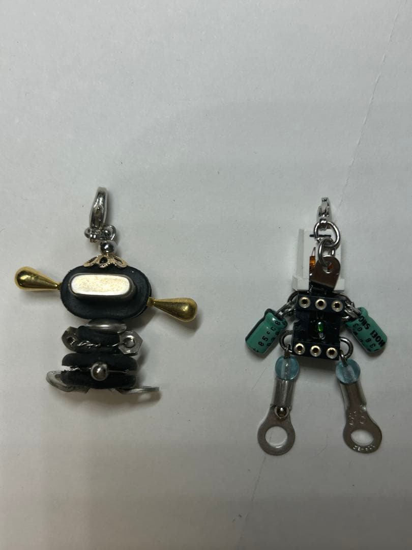 ハンドメイド ロボットチャーム まとめ売り 個性派パーツアート 全22体セット