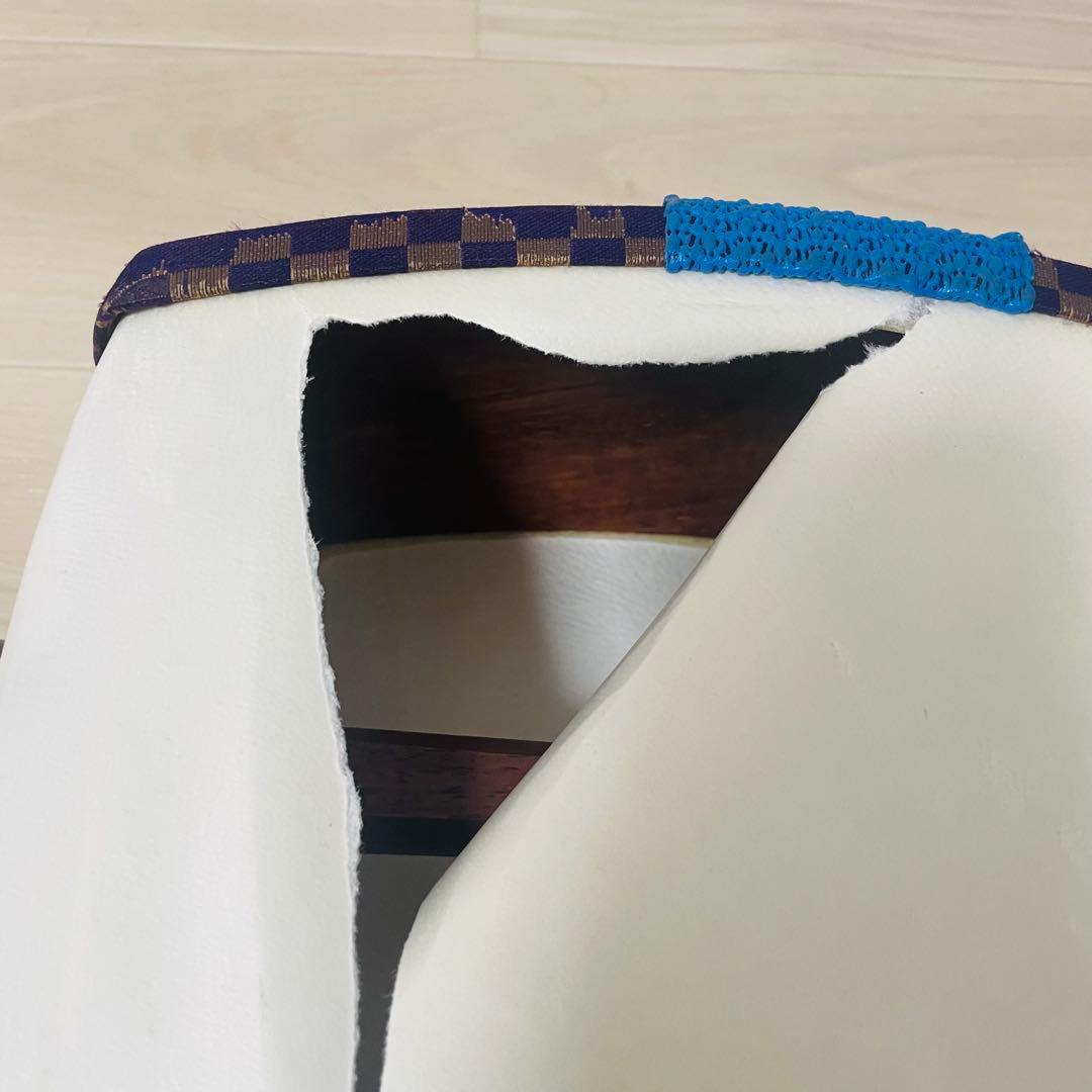 【市松文様✨】三味線 細棹 紫檀 正寸98cm 丸打胴 布ケース付き