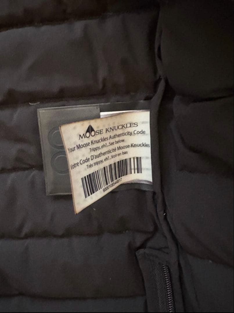 Moose Knuckles フード付きダウンジャケット ダークグレー
