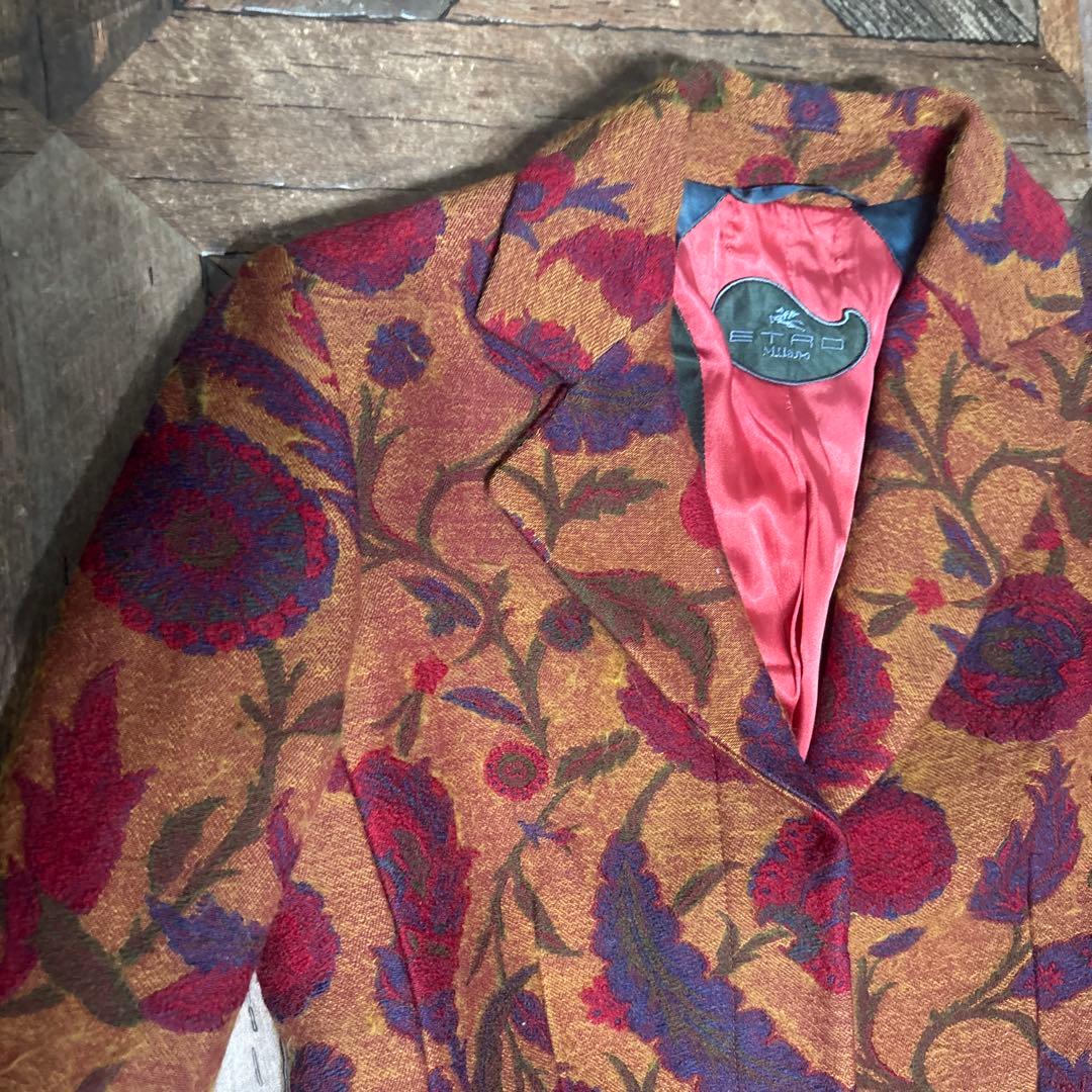 ETRO エトロ 縮絨ウール クラシック ヴィンテージ サイズ40表記 www