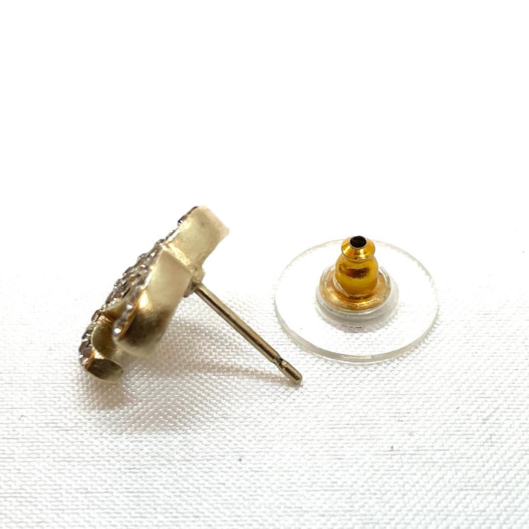 Y512-52 CHANEL シャネル ピアス 片耳 ココマーク ラインストーン