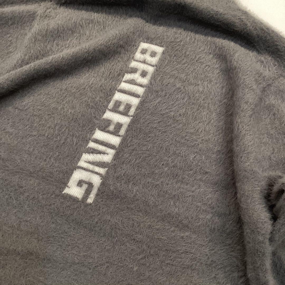 新品　BRIEFING SHAGGY LOGO TURTLENECK KNIT