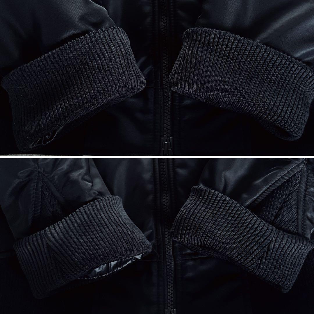 【UNIQLO】＋J ハイブリッドダウンオーバーサイズMA-1ブルゾン 黒 M