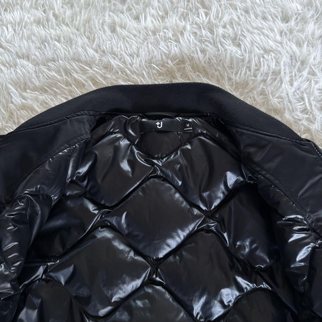 【UNIQLO】＋J ハイブリッドダウンオーバーサイズMA-1ブルゾン 黒 M