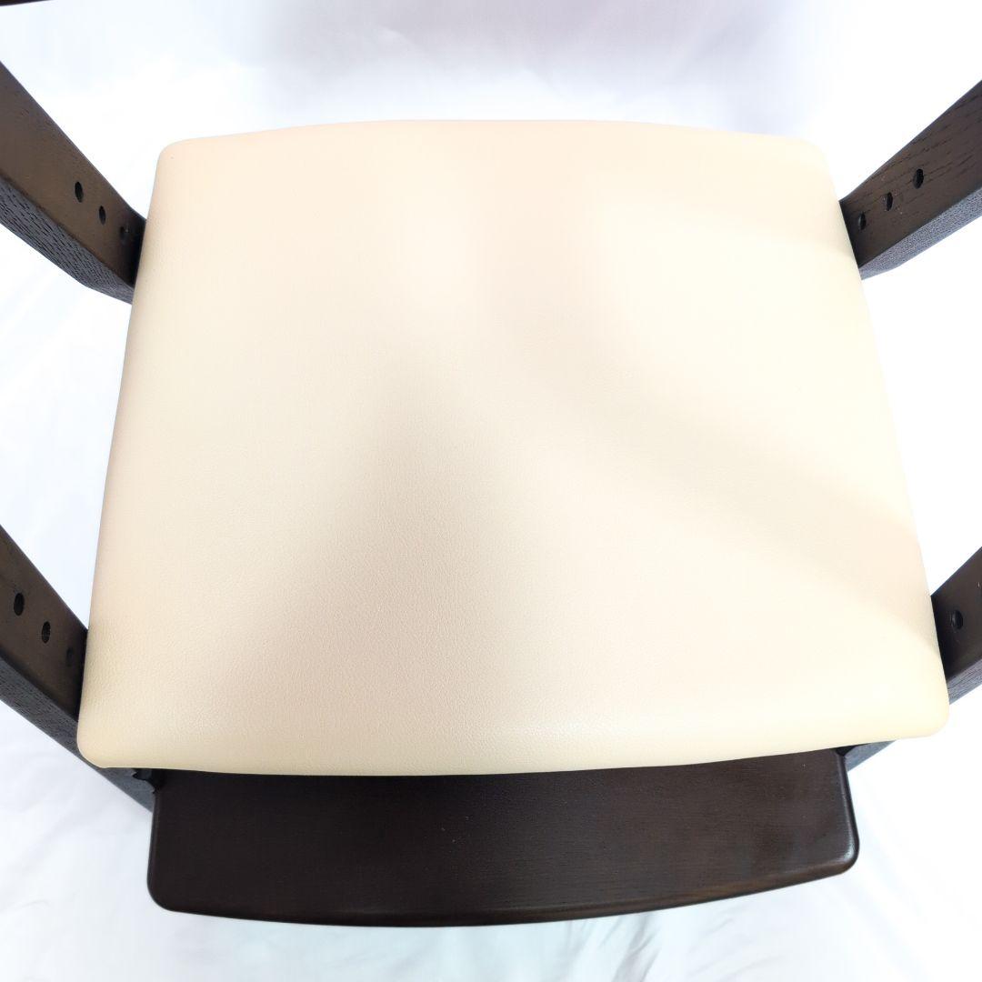 大和屋　キトコ　キッズダイニングチェア　ダークブラウン　アイボリー