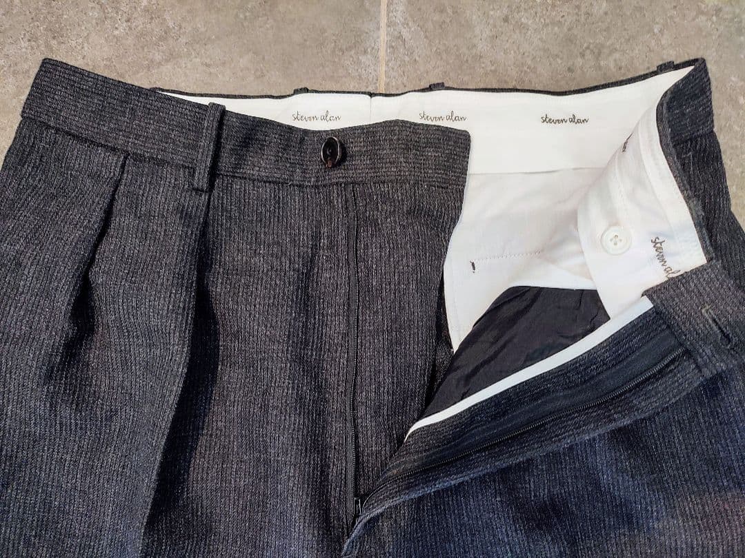 ■Steven Alan■2PLEATED DRESS TROUSERS■