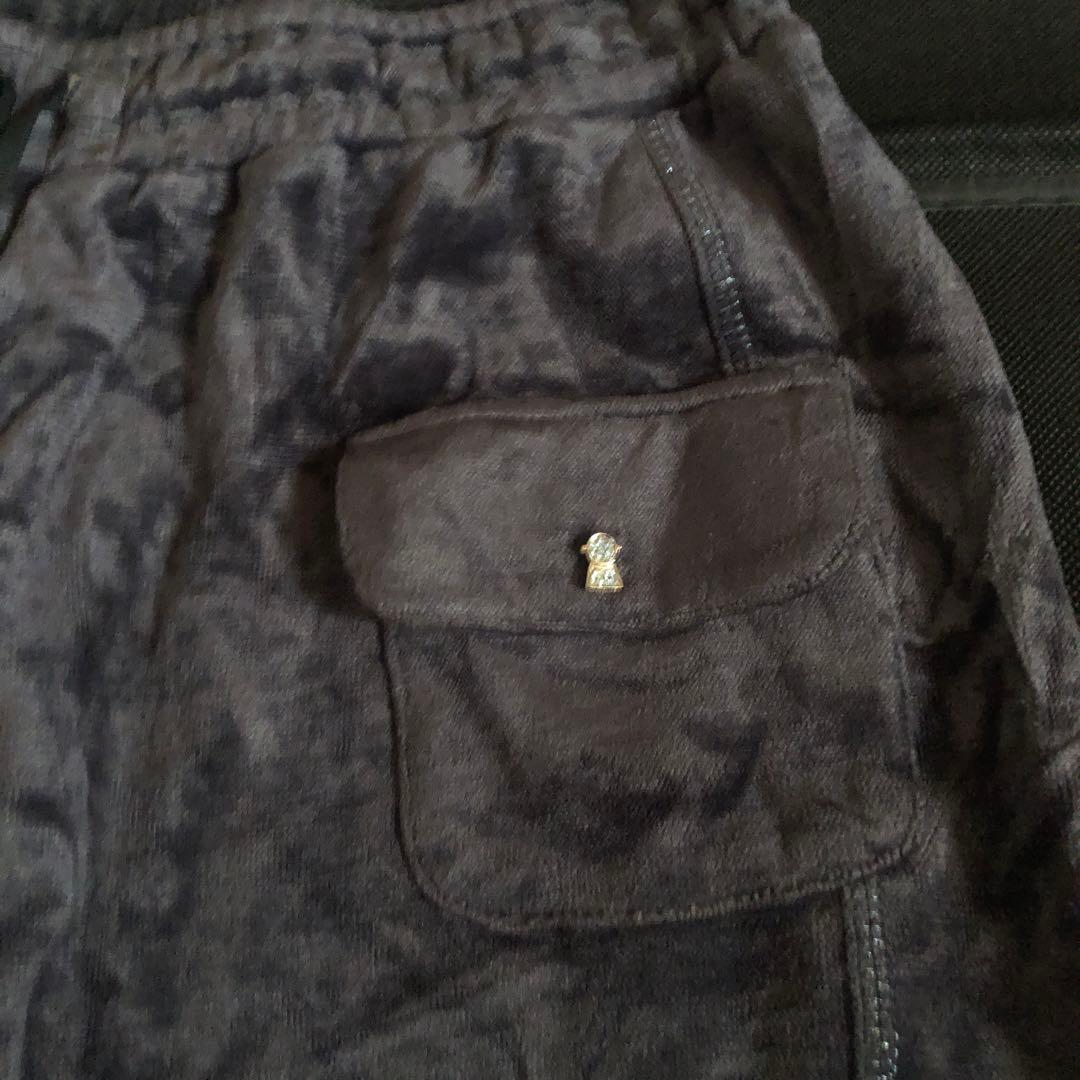 美品　ピッコーネ　ベロアパンツ　ラインストーン　アルチビオ　パーリーゲイツ