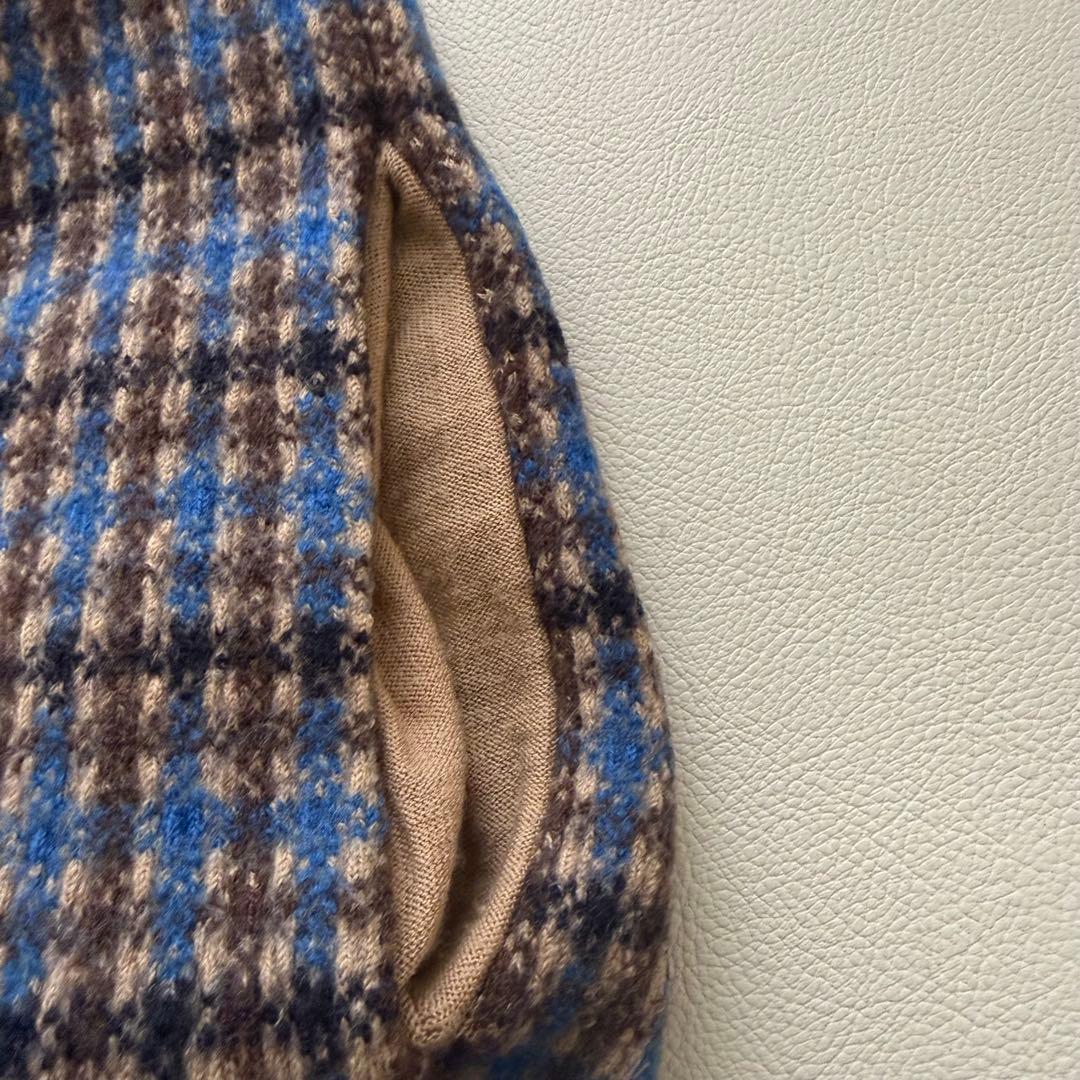 ステラマッカートニー　チェック柄 タートル ニットチュニックワンピース ゆったり