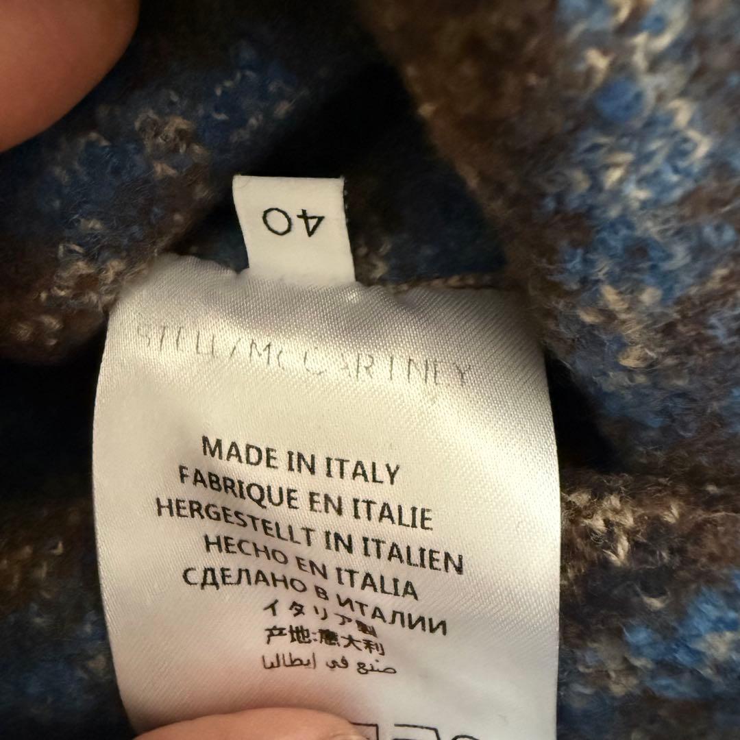 ステラマッカートニー　チェック柄 タートル ニットチュニックワンピース ゆったり