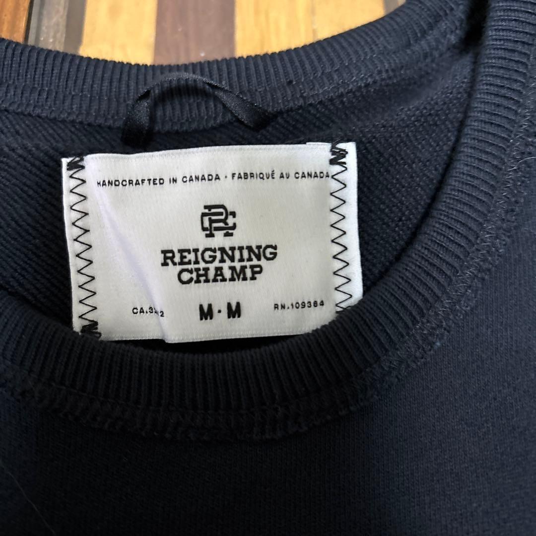 Reigning Champ ロンハーマンのコラボ黒 トレーナー Mサイズ