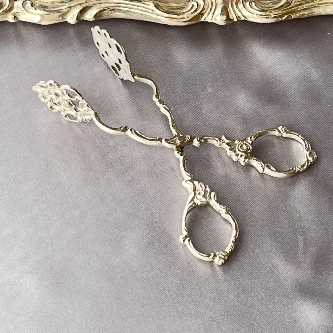 【ドイツ】薔薇のシュガートング 10.5cm【純銀】 ヒルデスハイムローズ