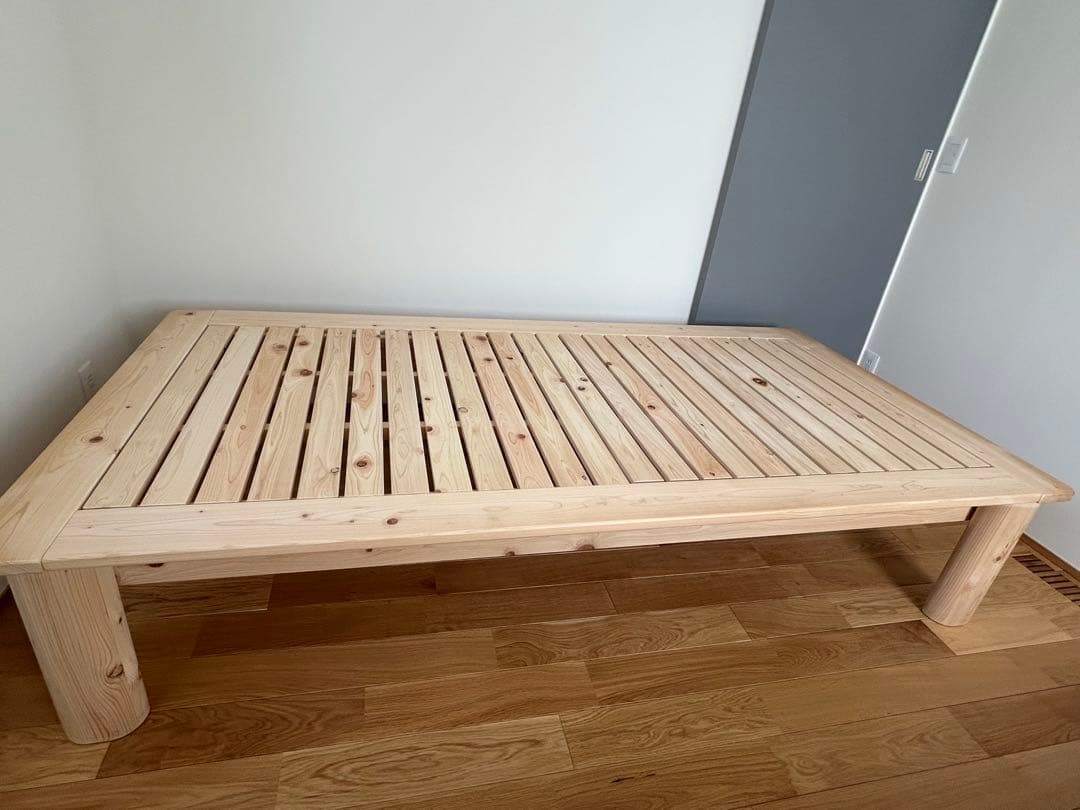家具の里 総ヒノキ すのこベッド シングルサイズ 日本製 ひのき無垢