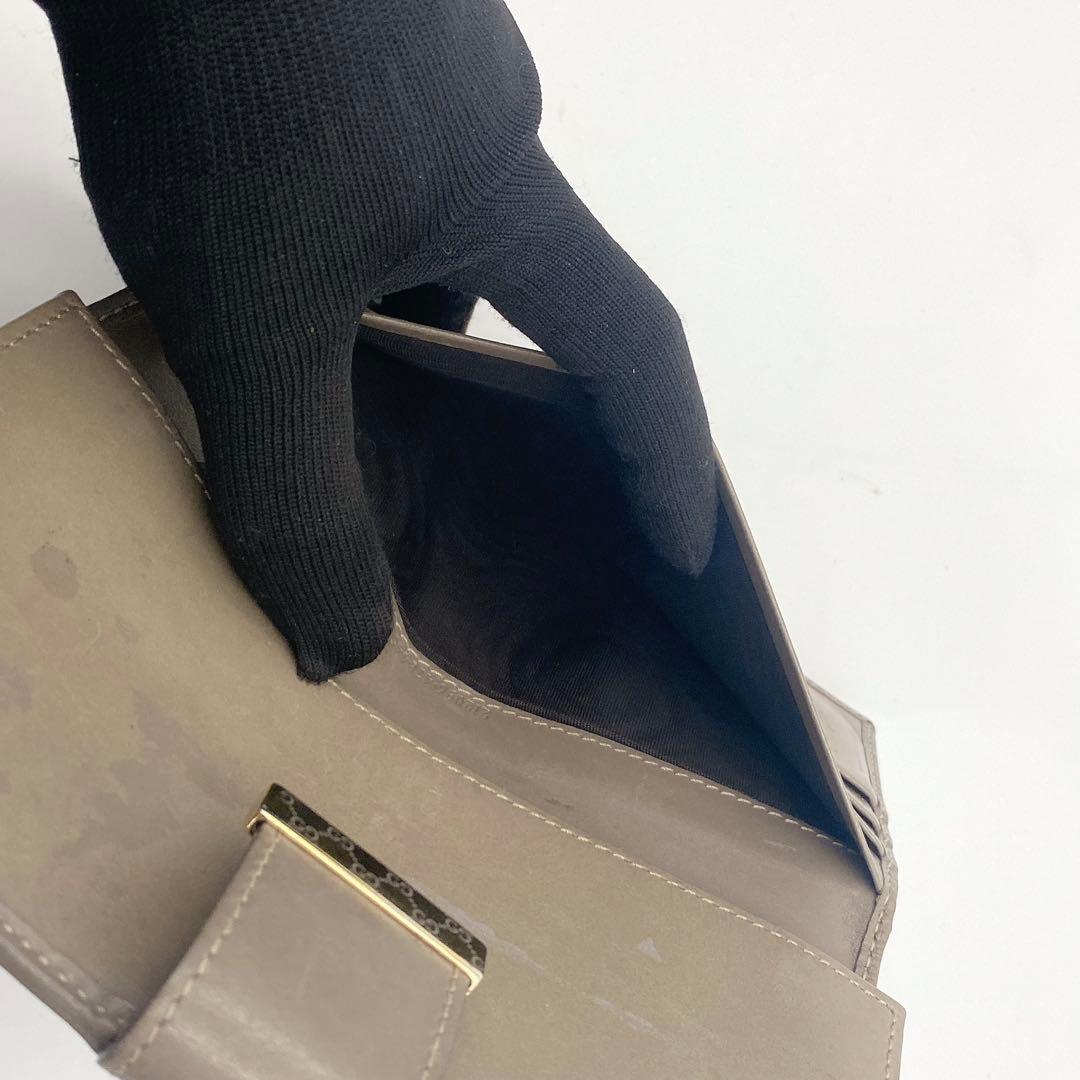 GUCCI グッチ GG柄 GG スプリーム 長財布 グレージュ ゴールド金具