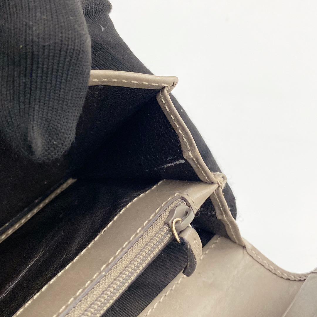 GUCCI グッチ GG柄 GG スプリーム 長財布 グレージュ ゴールド金具