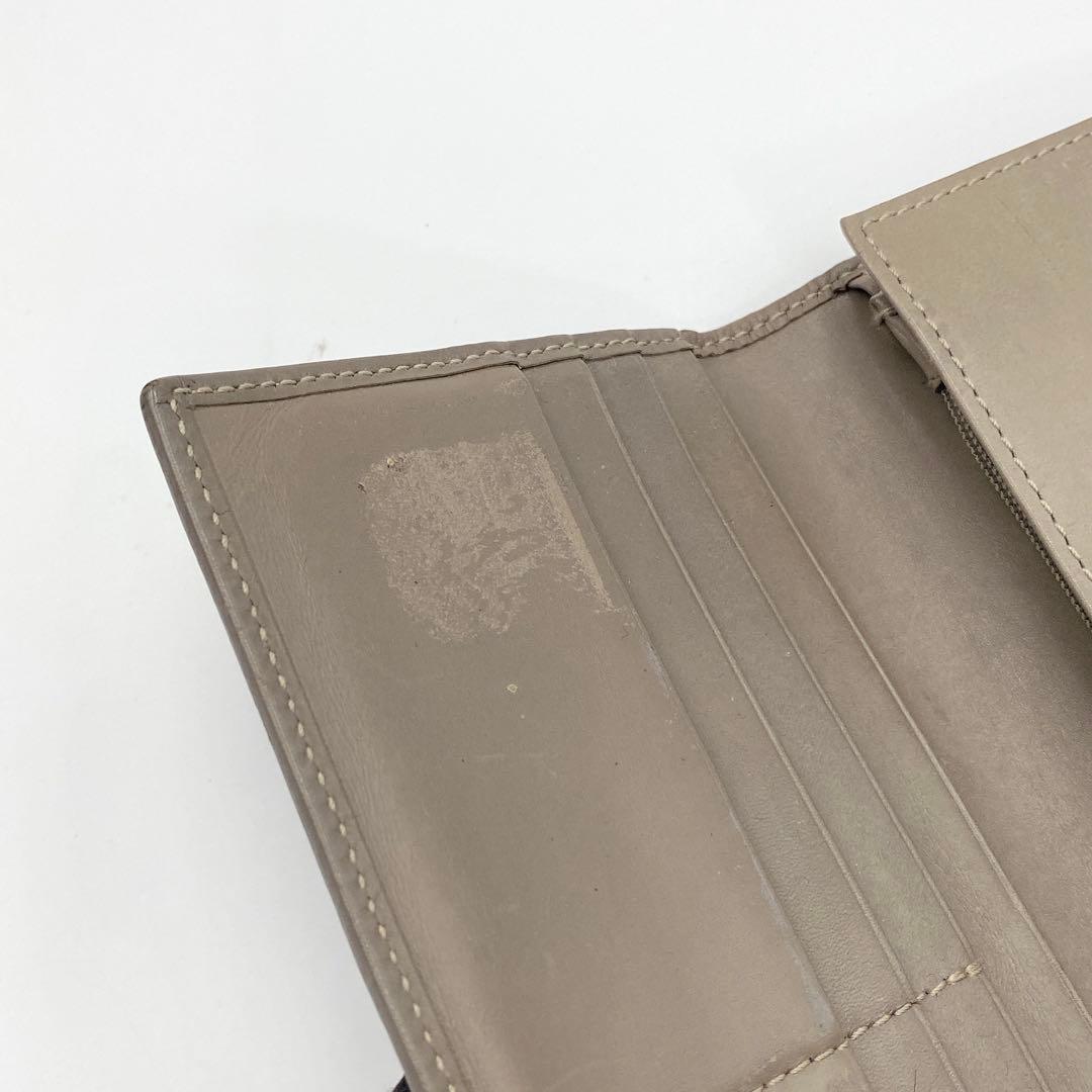 GUCCI グッチ GG柄 GG スプリーム 長財布 グレージュ ゴールド金具