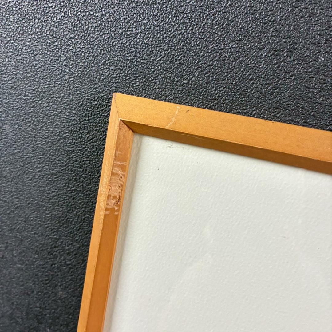 畦地梅太郎「浅間山」木版画 直筆サイン入り 1957年作 山男 山の版画家