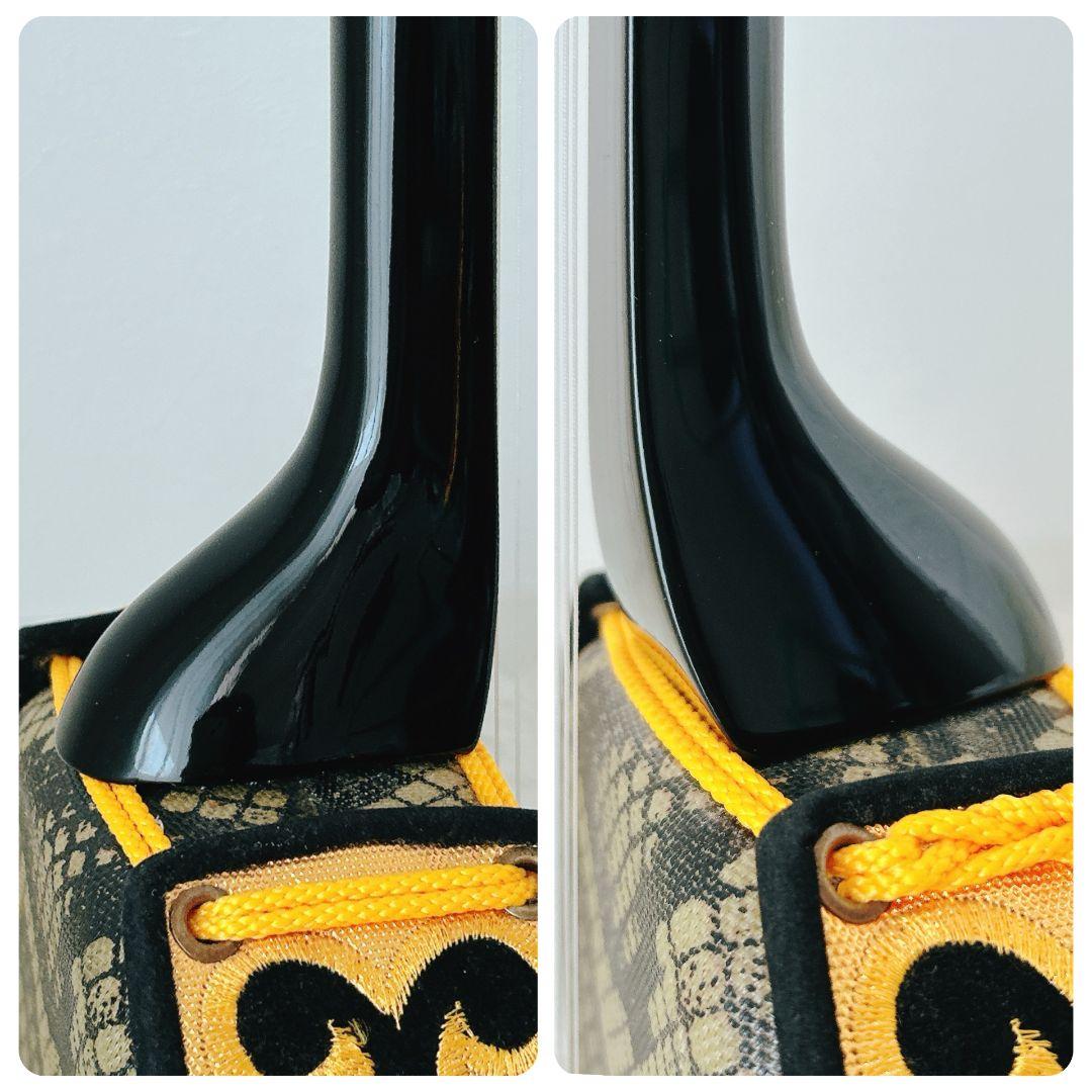 ✨美品✨勘所シール貼付あり✨ 沖縄三線 人工革 人工蛇革 本体のみ 蛍光イエロー