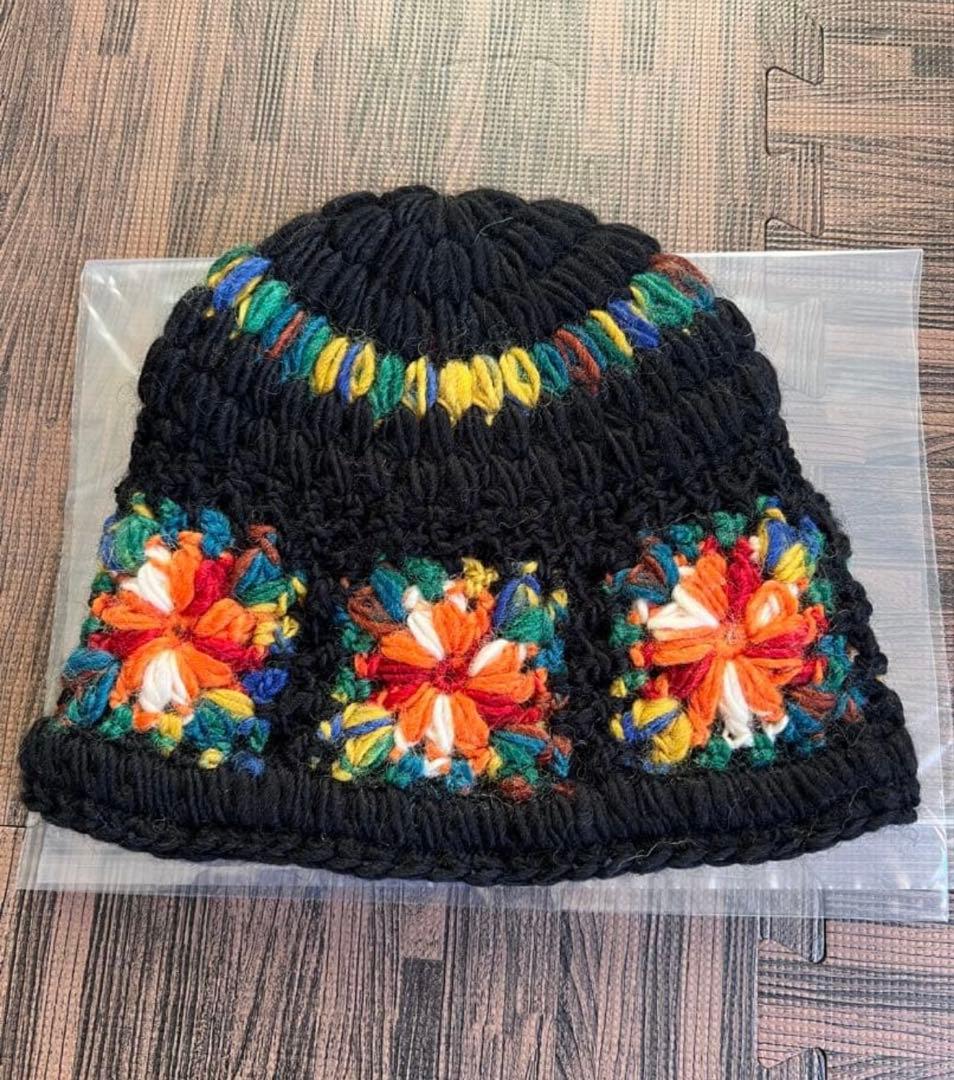 帽子 supreme Crochet Beanie black