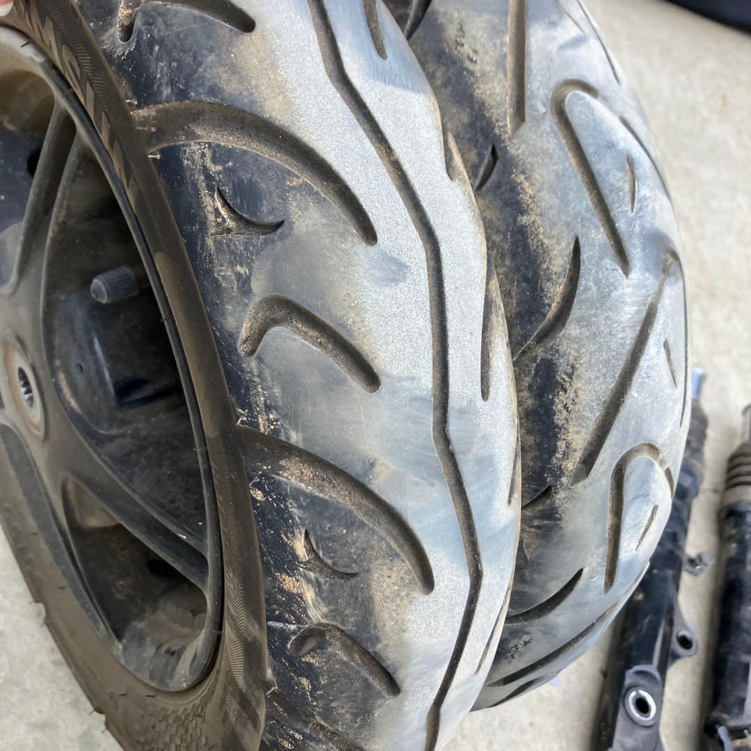 ヤマハsa56j純正タイヤホイールフロントフォーク付きsa39jsa58j