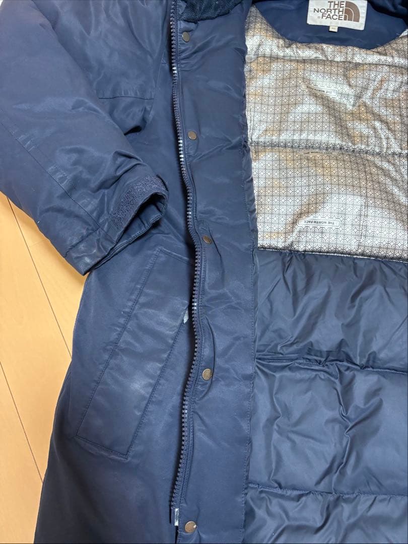 ノースフェイス ロングダウンコート DRYVENT 95 紺