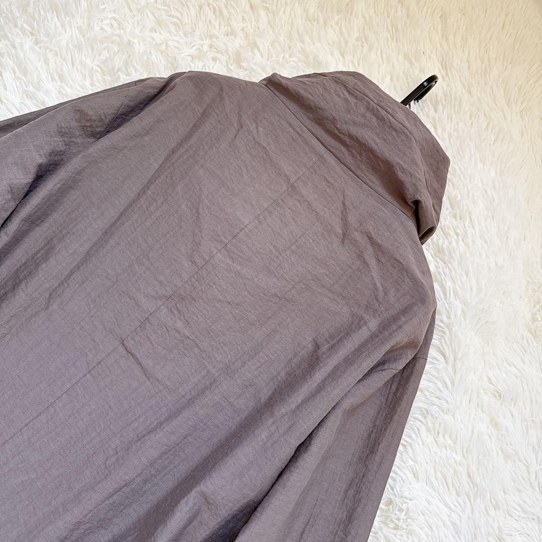 センソユニコ　慈雨　ナイロンコート　変形　コクーン　ショールカラー　サイズ40