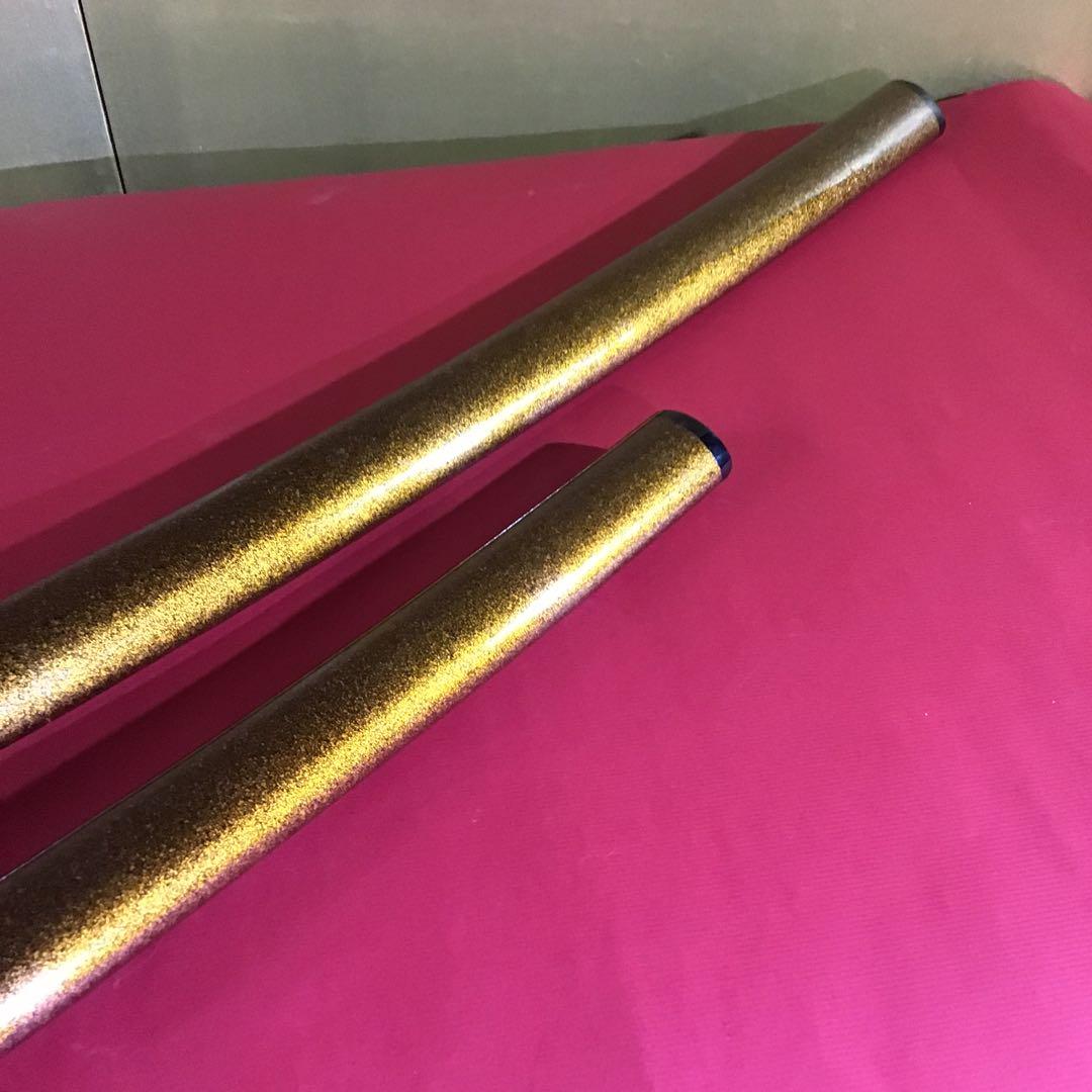 高級　居合刀大小　雲龍紋鍔　金微塵塗鞘　刀は合金です。