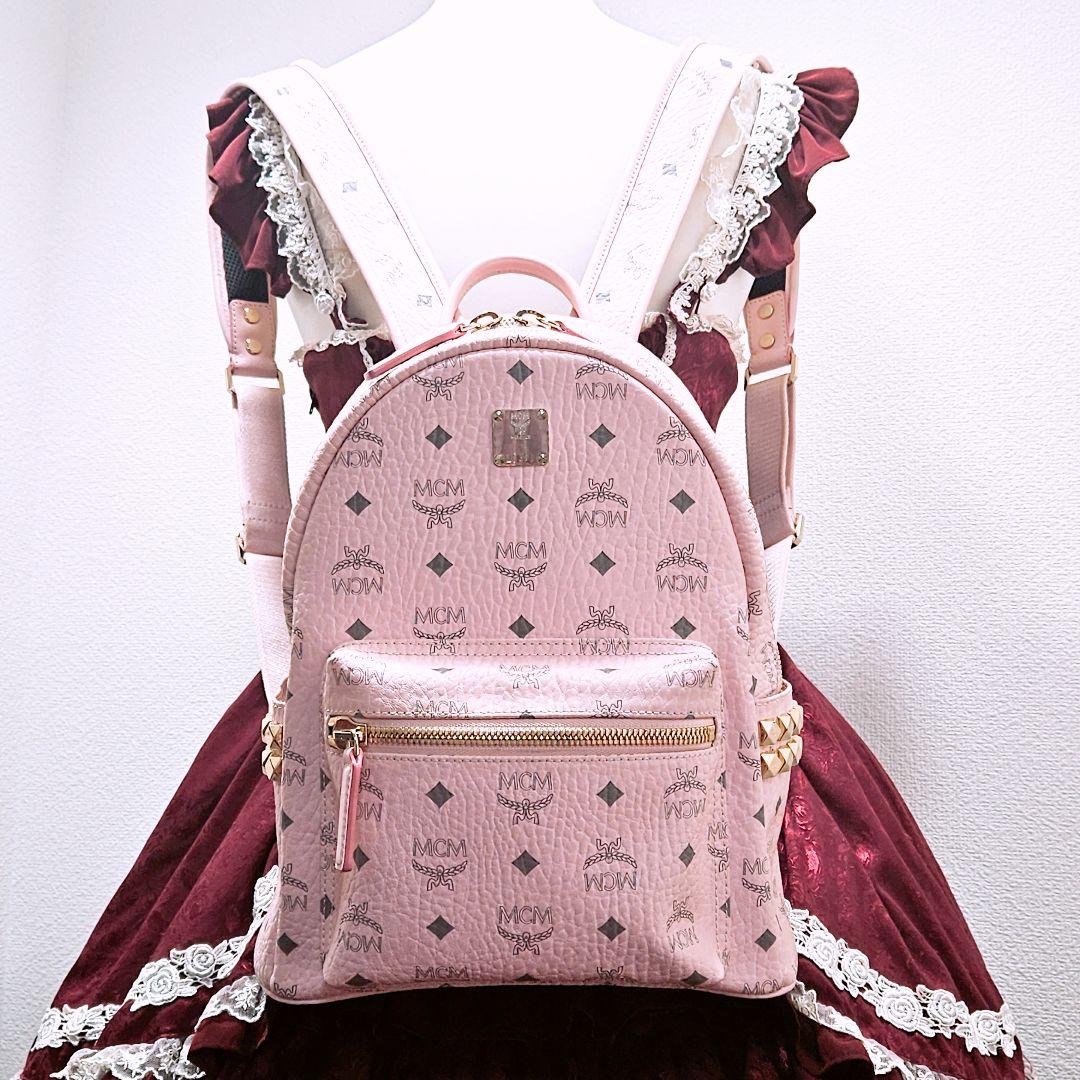 激レア 廃盤 大人気 MCM リュック パウダーピンク バックパック 地雷