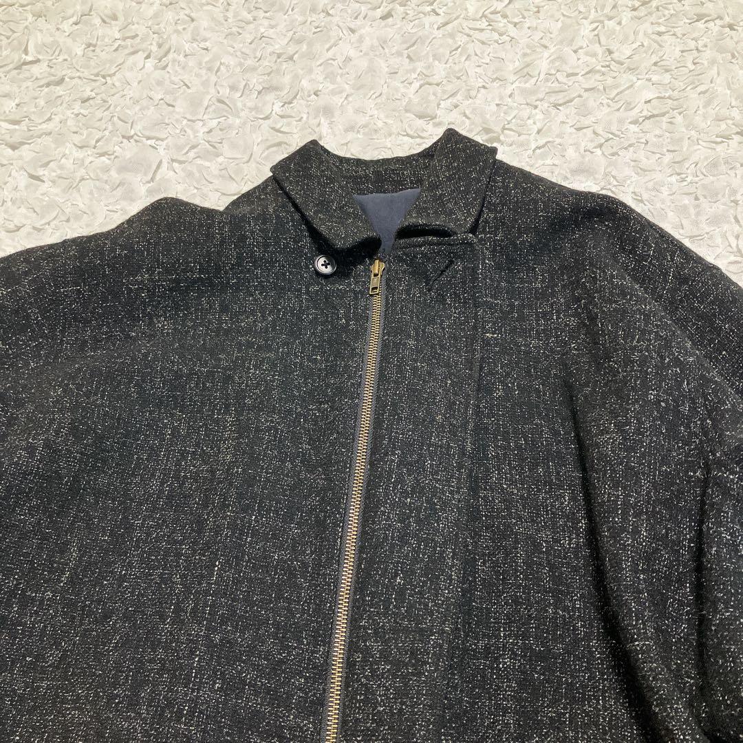 Y's for men【初期タグ】ブルゾン ツイード ジップ 黒 - メルカリ