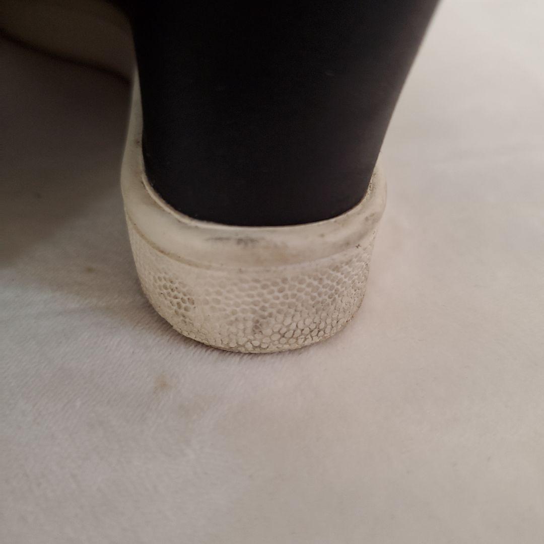 脚長効果【ヒールあり】スタンスミス 黒 25cm