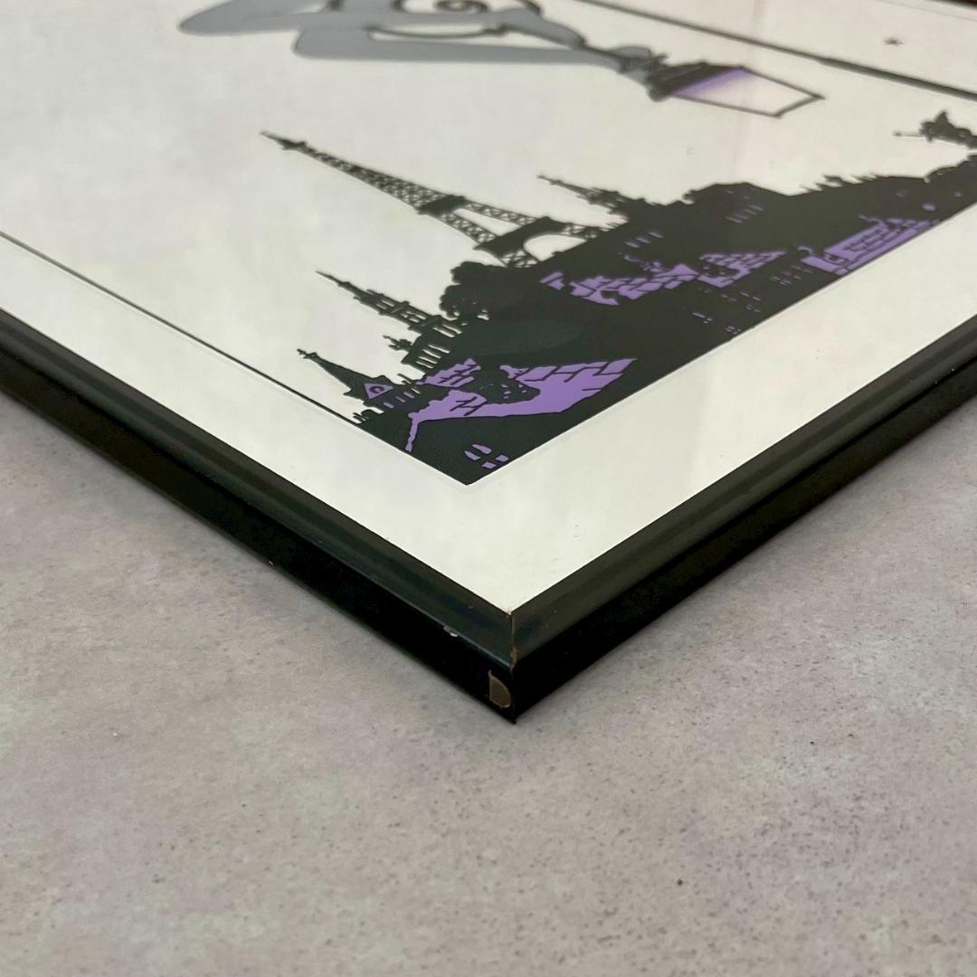 ヴィンテージ LOREAL PALIS パブミラー 壁掛 鏡 アート ビンテージ