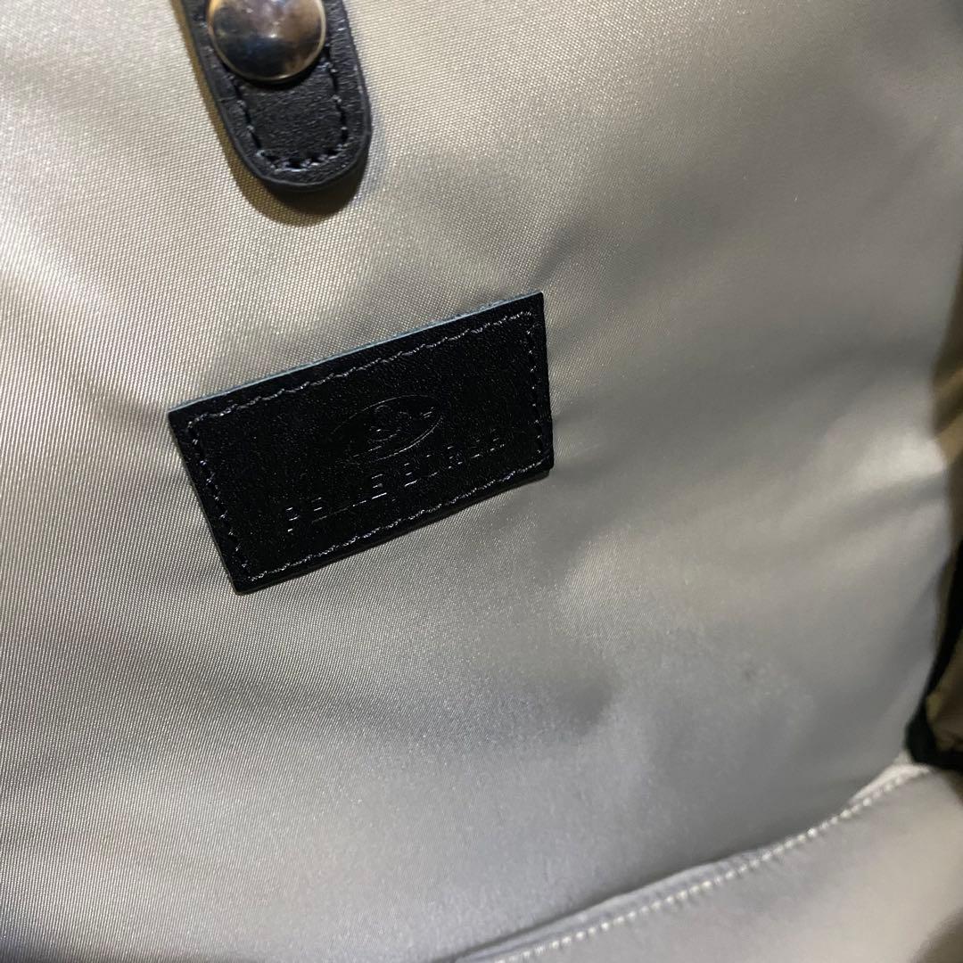 【未使用】PELLE BORSA　ギャザーリュック Cheers　ブラック