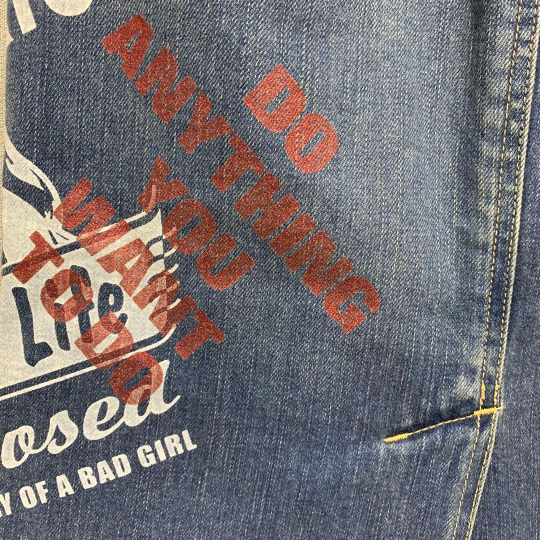 レア　ヒステリックグラマー　ヒスガール　スタッズ　デニム　タイトスカート