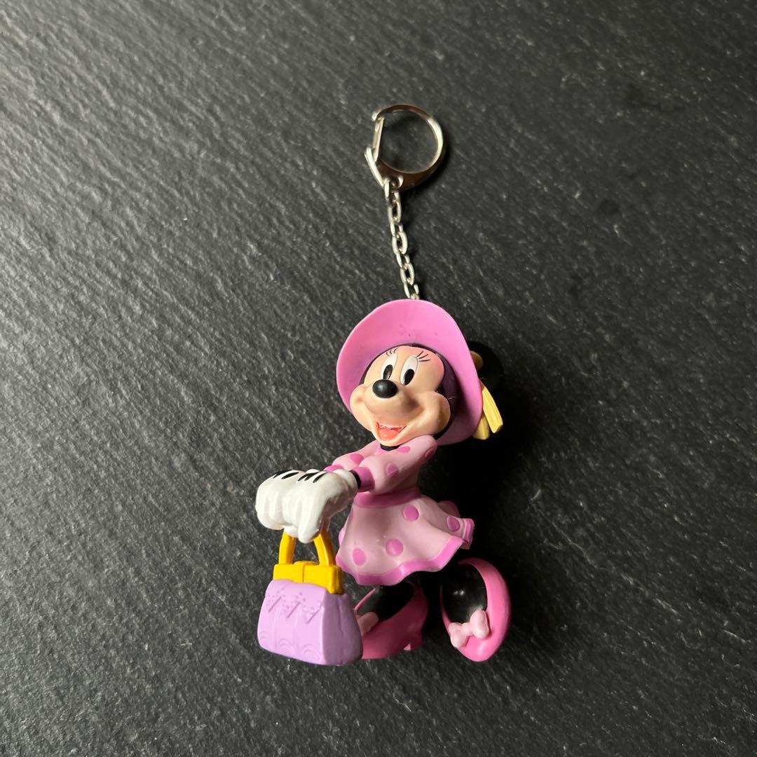 ミニーマウス キーホルダー ピンク - メルカリ
