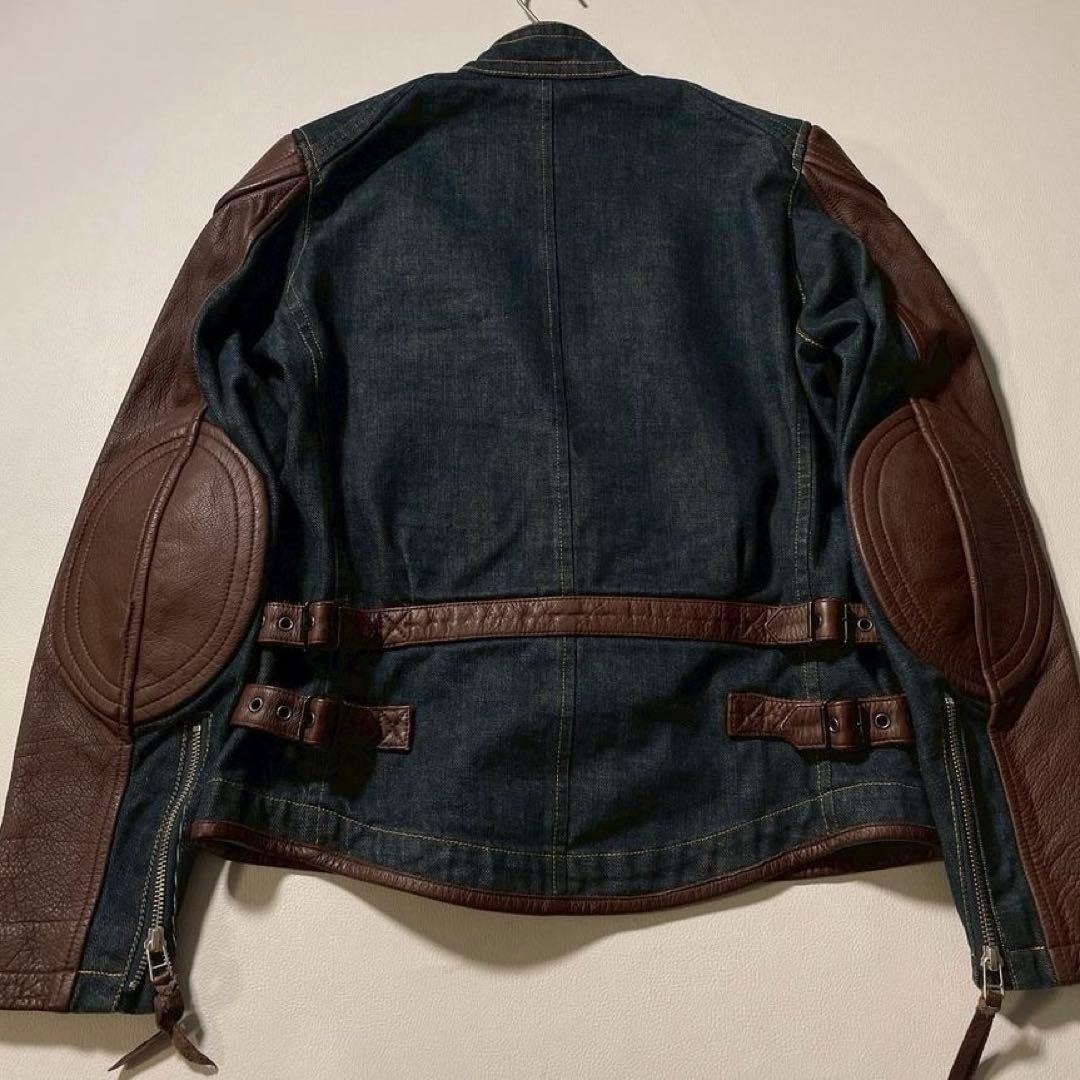 m*☆様 【美品】マックスフリッツ レザー×デニムコンビ ライディング