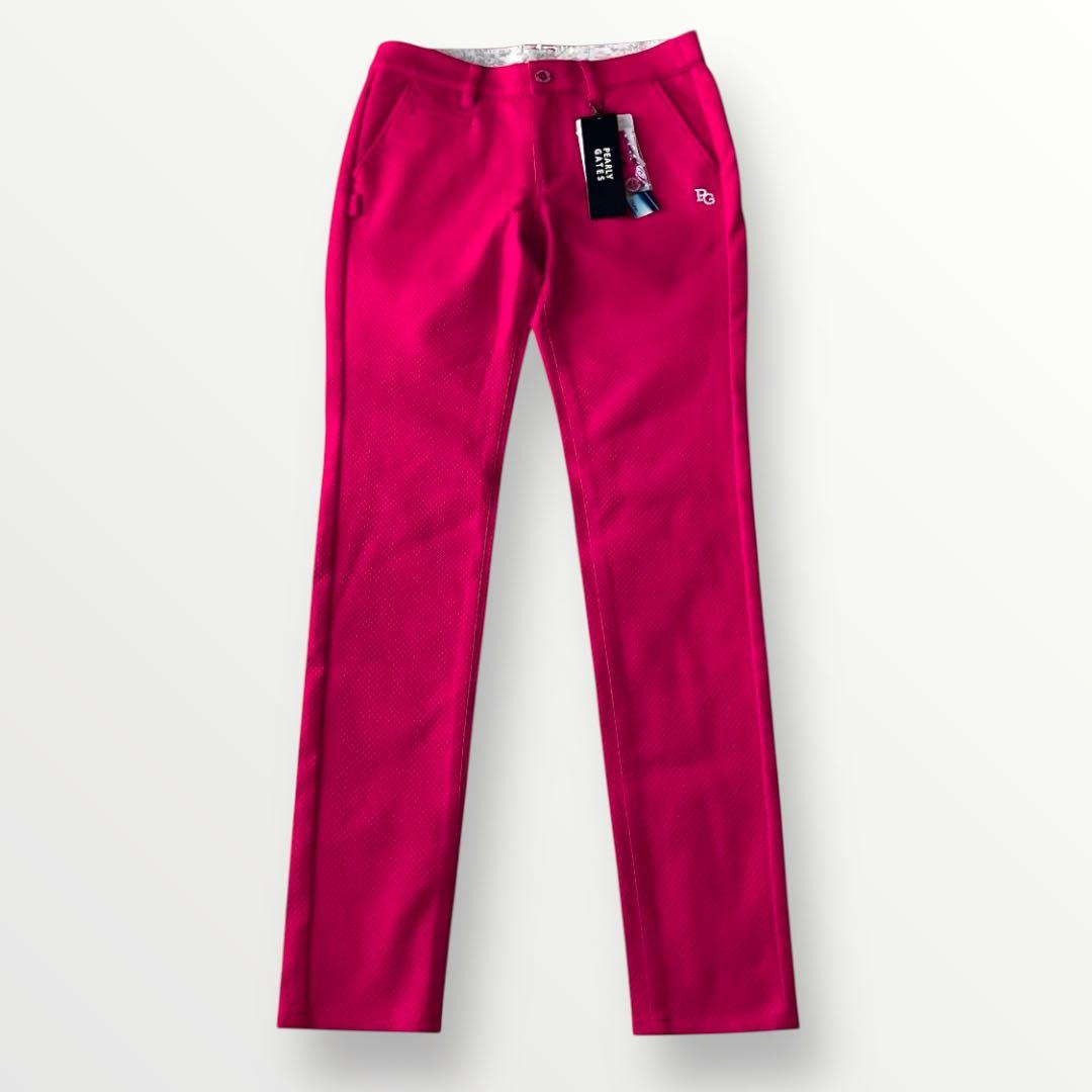 【タグ付新品】PEARLY GATES パンツ マゼンダピンク　レディース1
