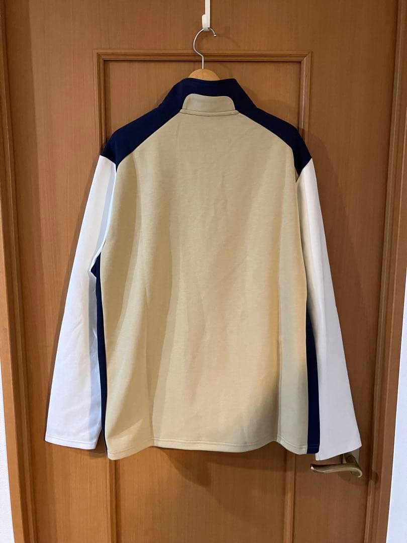 RLX ゴルフ ブロックダブルニット プルオーバー フルジップ ジャケット