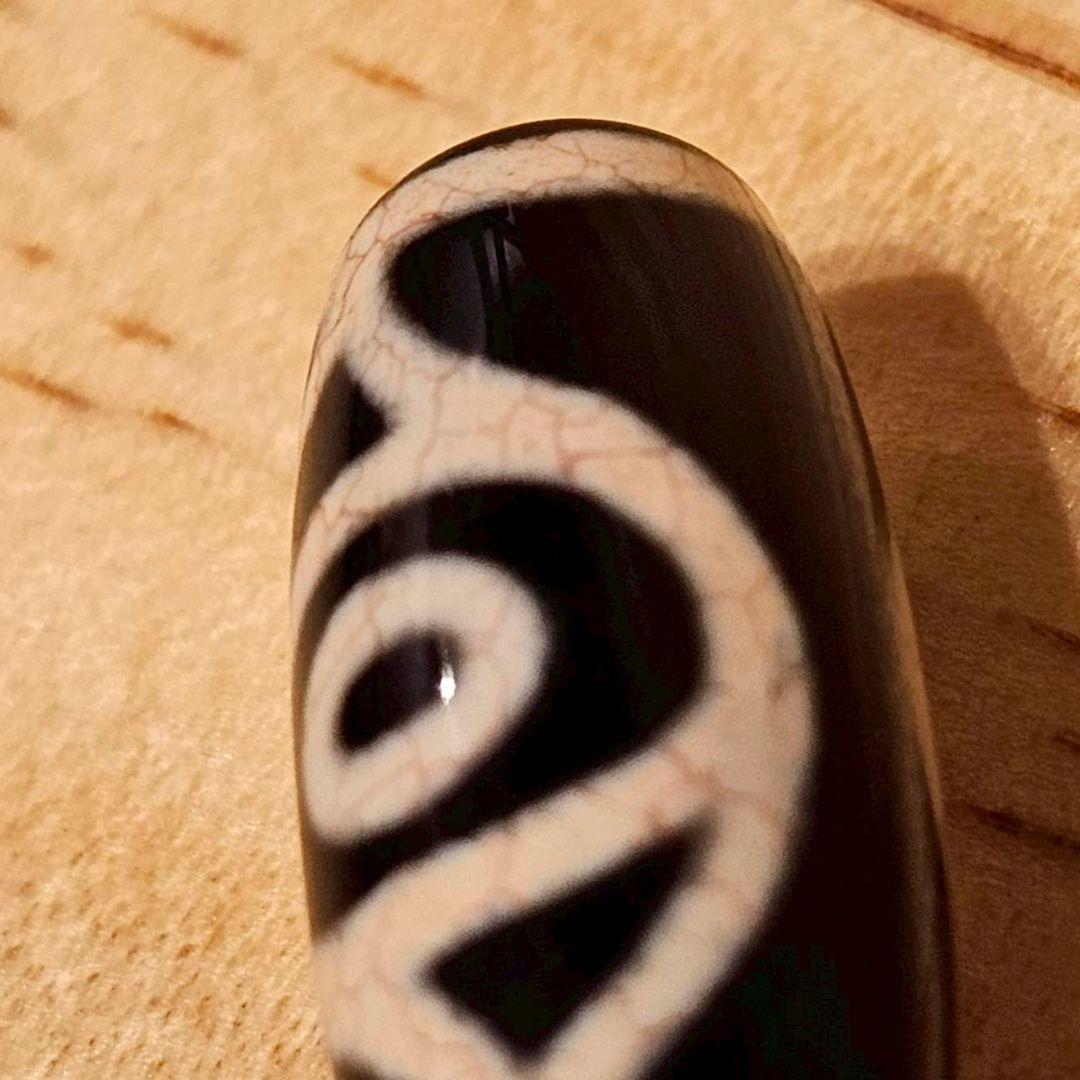 【ikeko】鳳凰眼天珠【龍紋老玉髄】