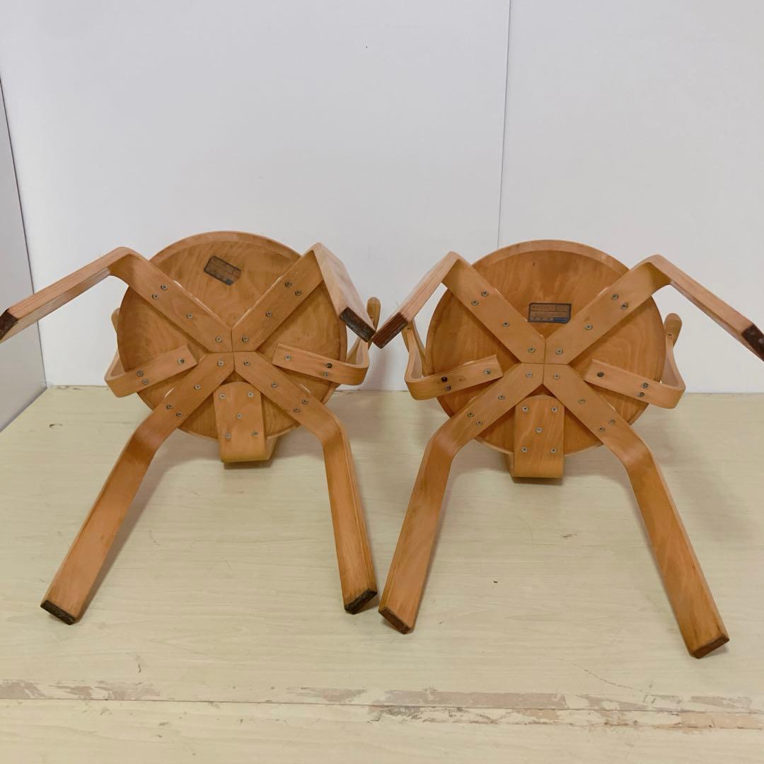 KOIZUMI コイズミ　木製　プライウッドチェア　ダイニングチェア　2脚セット