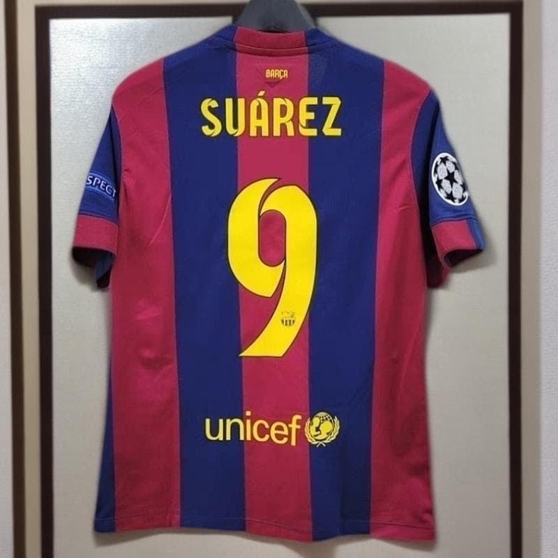 バルセロナ スアレス 2015年 半袖 シャツ