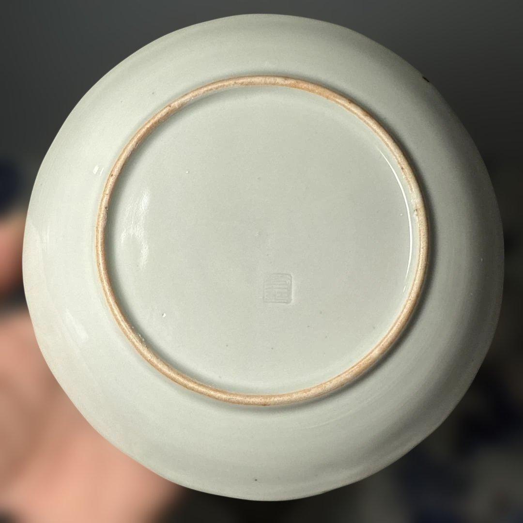 大正〜昭和前期　アンティーク有田　染錦　山水図　取皿　20枚　岩城窯印有　料理屋