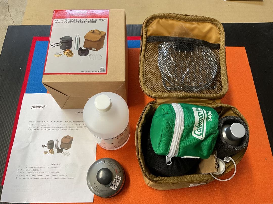 新品Colemanコンパクトアルストダブルバーナー＆クッカーセット付属品