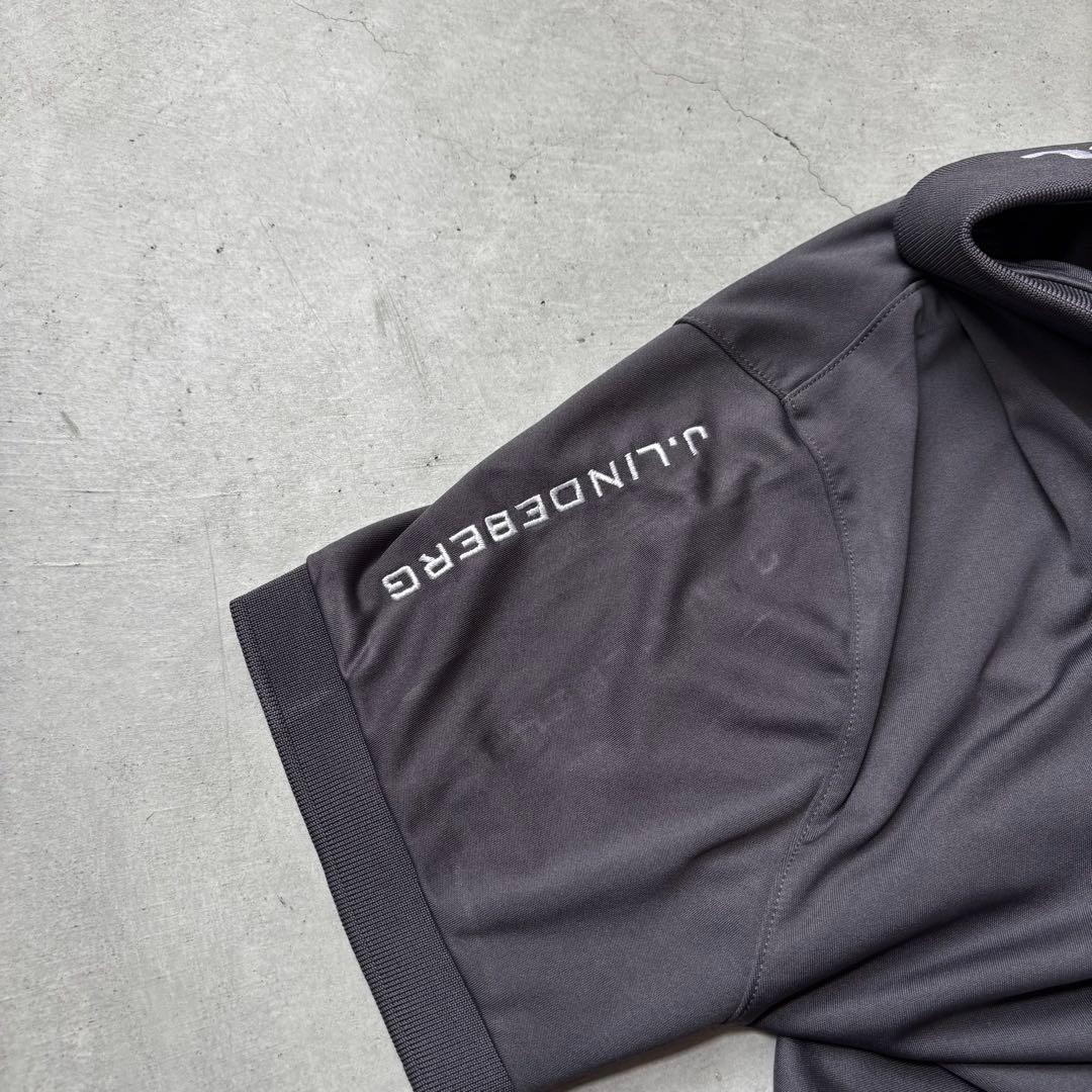 J.LINDEBERG ジェイリンドバーグ ロゴ刺繍 半袖ポロシャツ M