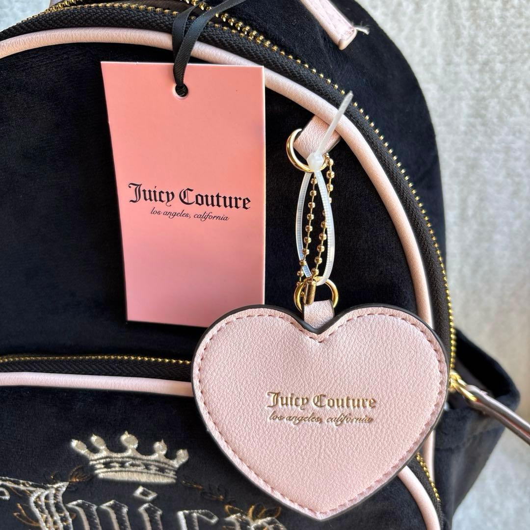 【新品未使用】ジューシークチュール♡リュック♡バックパック♡黒♡ベロア