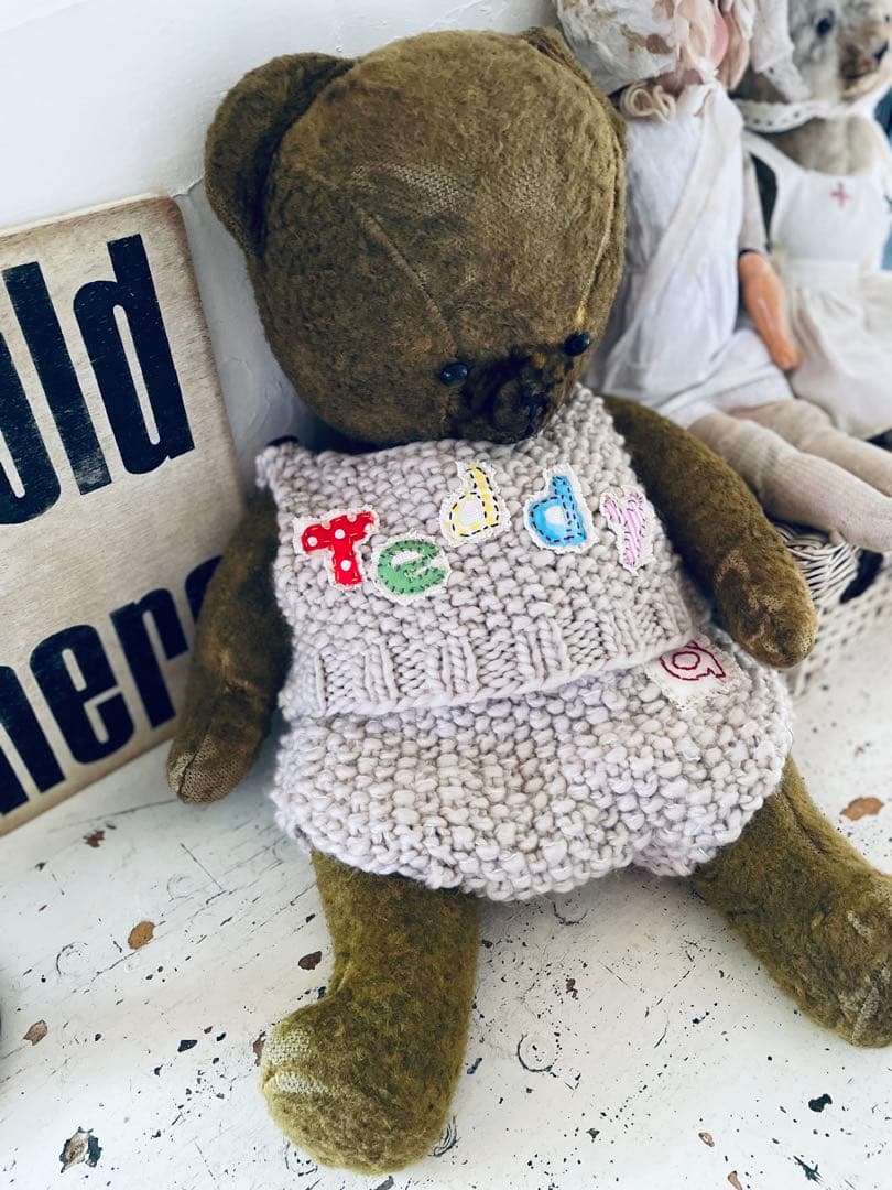 ₊˚⊹赤ちゃんみたいなアンティークベア　ヴィンテージ ベア‧₊˚