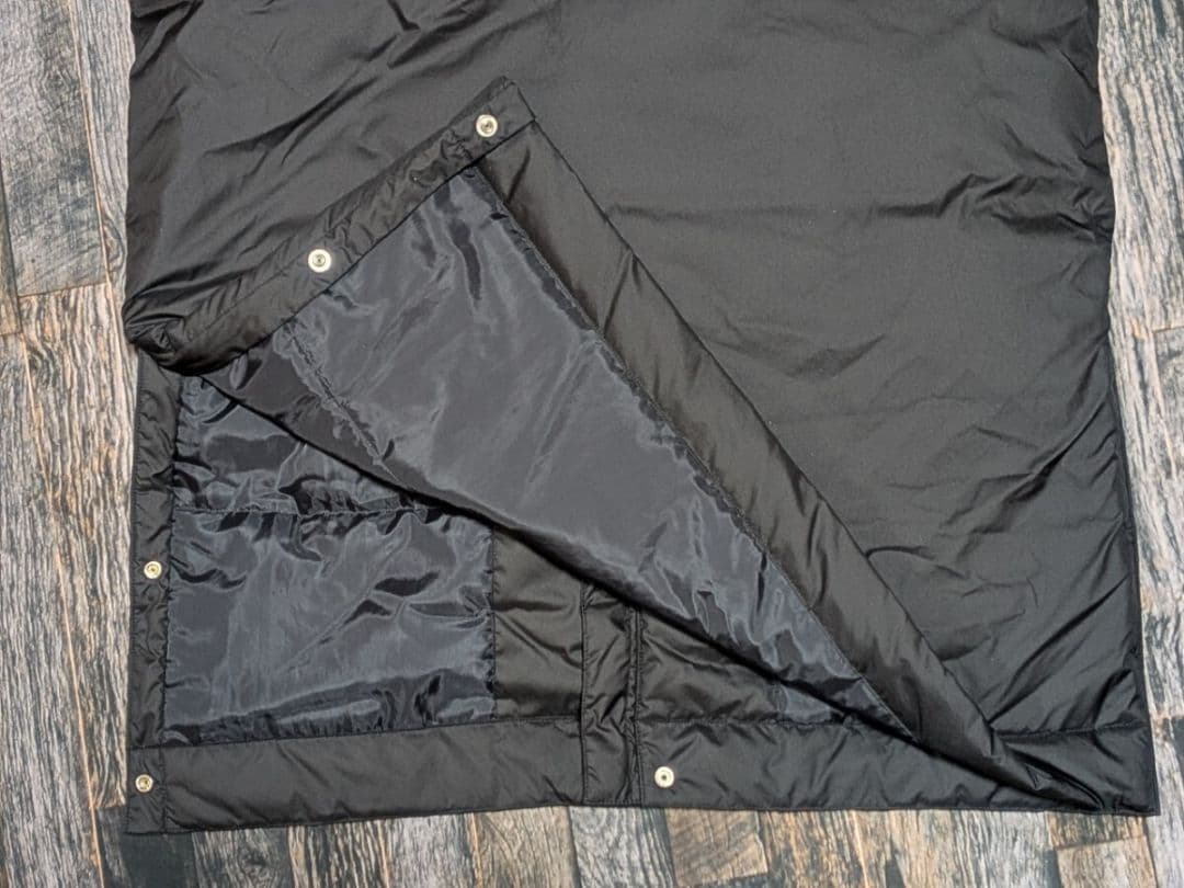 XL アディダス 中綿 裏ボア ベンチコート　ロング ジャケット 紺 ネイビー