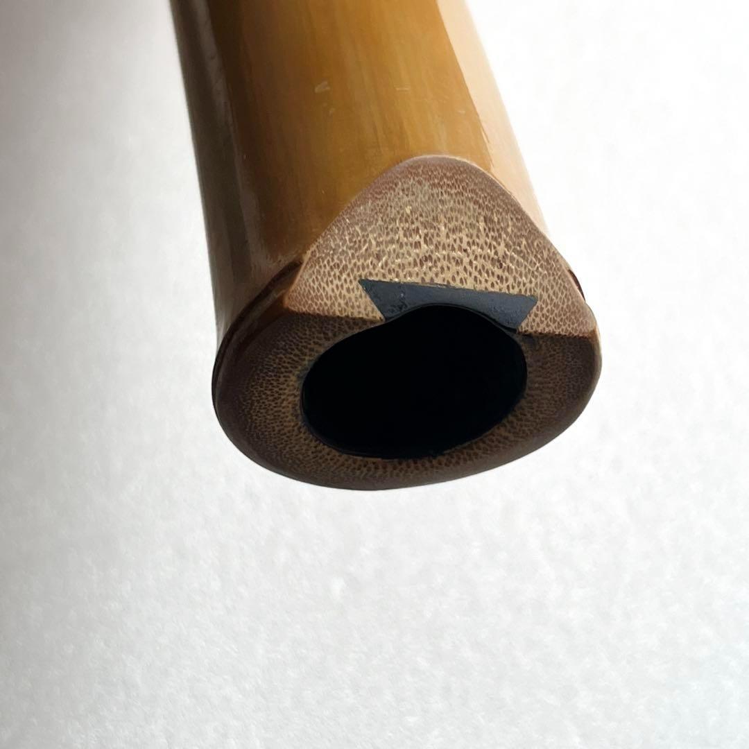 尺八本体　 5穴 金属リング　一尺八寸