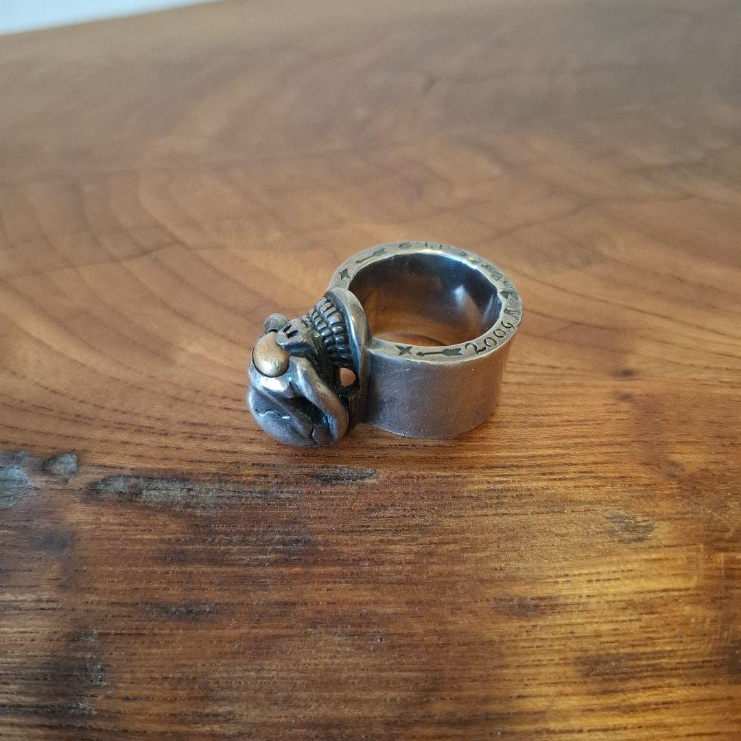 ベ*タ様 ストップライトスカルリング18金目21号 的を絞って生きろ