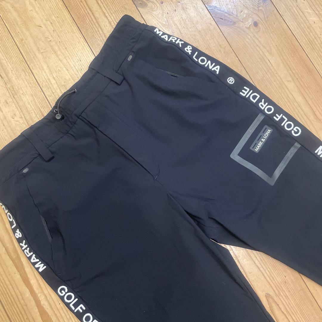 MARK & LONA ゴルフパンツ 黒M size
