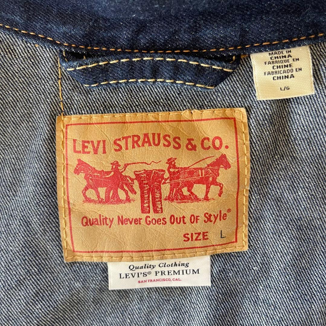 ★ LEVI'S PREMIUM　BigEデニムジャケット★Gジャン★Lサイズ