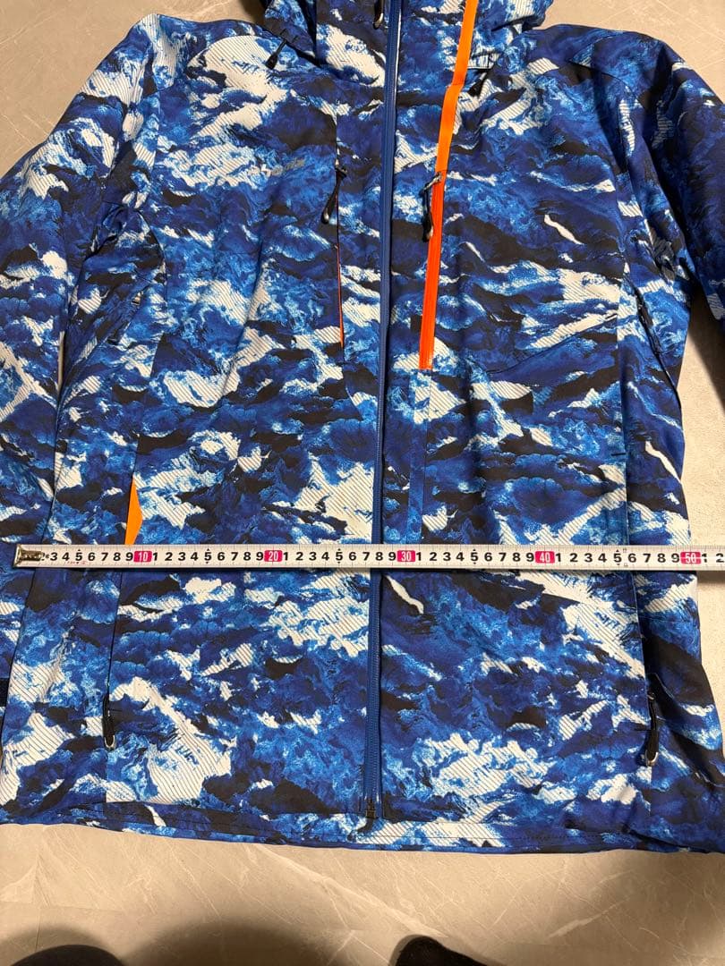 phenix スキーウェア 迷彩柄 青/オレンジ
